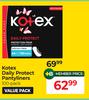 Kotex Daily Protect Pantyliners Value Pack-100 Pack