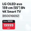 LG 139cm (55") OLED Evo B4 4K Smart TV 850016692