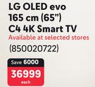 LG 165cm (65") OLED Evo C4 4K Smart TV 850020722