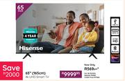 Hisense 65"(165cm) 4K UHD Smart TV
