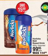 Horlicks Malt Based Drink Assorted-400g Each