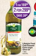 Lifestyle Food Cold Pressed Extra Virgin Olive Oil-For 2 x 1Ltr  