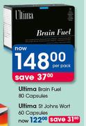 Ultima Brain Fuel Capsules-80's Per Pack