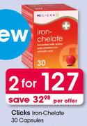 Clicks Iron-Chelate Capsules-2X30's