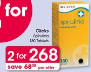 Clicks Spirulina Tablets-2X180's