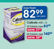 Caltrate 600 + D Tablets-60's Per Pack