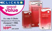 Clicks Magnesium Products-Per Pack