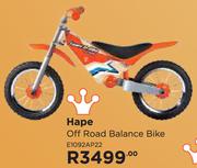 Hape Off Road Balance Bike E1092AP22
