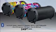 M-Stuff Small Graffitti Barrel Boys+Girls Speaker-Each