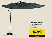 Terrace Leisure 3m Cantilever Umbrella-Each