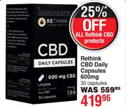 Rethink CBD Daily Capsules 600mg 30 Capsules