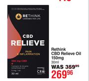 Rethink CBD Relieve Oil 150mg-30ml