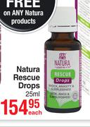 Natura Rescue Drops-25ml Each