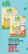 Olli Baby Cereal (Just Add Water) Assorted-250g Each
