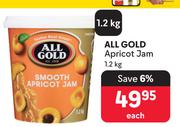 All Gold Apricot Jam-1.2Kg Each