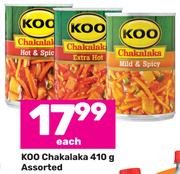 Koo Chakalaka Assorted-410g Each