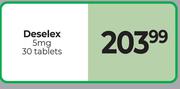 Deselex 5mg 30 Tablets