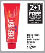 Deep Heat 6 In 1 Pain Relief Cream-100g