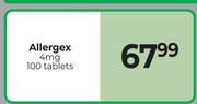 Allergex 4mg 100 Tablets