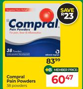 Compral Pain Powders 38 Powders