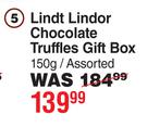Lindt Lindor Chocolate Truffles Gift Box Assorted-150g