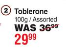 Toblerone Assorted-100g Each