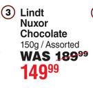 Lindt Nuxor Chocolate Assorted-150g