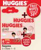 Huggies Gold Nappies (Sizes 1-5)-Per 2 Pack Jumbo Pack