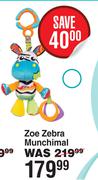 Playgro Zoe Zebra Munchimal
