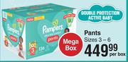 Pampers Double Protection Active Baby Pants (Sizes 3-6)-Per Box