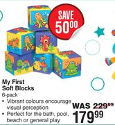 Playgro My First Soft Blocks (6 Pack)