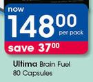 Ultimate Brain Fuel-80 Capsules Per Pack