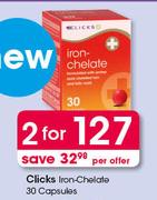 Clicks Iron Chelate-2x30 Capsules Per Offer