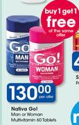 Navita Go! Men Or Women Multivitamin-60 Tablets Per Offer