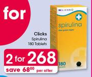 Clicks Spirulina-2x180 Tablets Per Offer