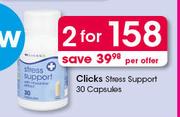 Clicks Stress Support-2x30 Capsules Per Offer