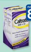 Caltrate 600+ D-30 Tablets Per Pack