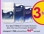 Clicks B Complex Products-Per Pack
