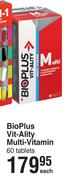 Bio-Plus Vit Ality Multi Vitamin 60 Tablets-Each