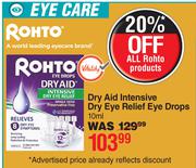 Rohto Dry Aid Intensive Dry Eye Relief Eye Drops-10ml