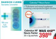 Bausch + Lomb Cebrolux NF Neuro Factor 30 x 3g Sachets