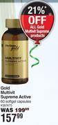 Dis-Chem Gold Multivit Supreme Active 60 Softgel Capsules