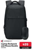 Karbon Laptop Backpack And Mouse Bundle 461559-Per Bundle.