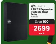 Seagate 4TB 2.5 Expansion Portable Hard Drive 429309-Each
