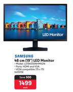 Samsung 19"(48cm) LED Monitor LS19A330NHMXZN