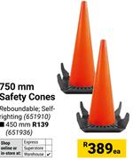 750mm Safety Cones-Each