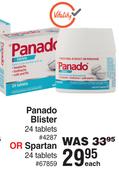 Panado Blister 24 Tablets (4287) Or Spartan 24 Tablets (67859)-Each