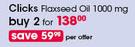 Clicks Flaxseed Oil 1000mg-For 2