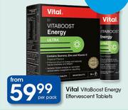 Vital Vitaboost Energy Effervescent Tablets-Per Pack