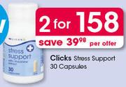 Clicks Stress Support Capsules-2X30's